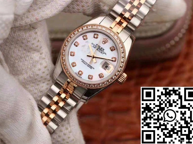 Rolex Enamel Two 28MM Lady Bracelet Dial Datejust Tone 0519